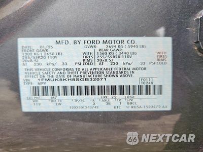 Zdjęcie 14 z 14 samochodu: 2025 FORD EXPLORER ST-LINE VIN:1FMUK8KH8SGB32071 - miniatura