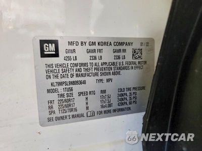 Zdjęcie 13 z 13 samochodu: 2022 CHEVROLET TRAILBLAZER LT VIN:KL79MPSL9NB093640 - miniatura