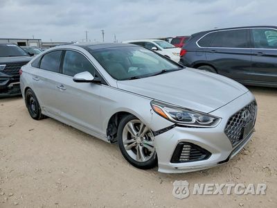Czwarte zdjęcie samochodu z boku: 2019 HYUNDAI SONATA SEL VIN:5NPE34AF9KH790041 - miniatura