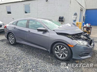 Czwarte zdjęcie samochodu z boku: 2017 HONDA CIVIC EX VIN:19XFC2F76HE003246 - miniatura