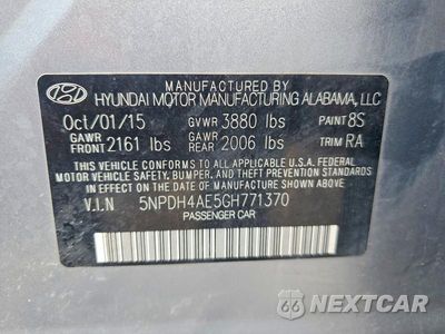Zdjęcie 12 z 12 samochodu: 2016 HYUNDAI ELANTRA SE VIN:5NPDH4AE5GH771370 - miniatura