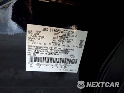Zdjęcie 13 z 13 samochodu: 2020 FORD EDGE ST VIN:2FMPK4AP5LBA28256 - miniatura