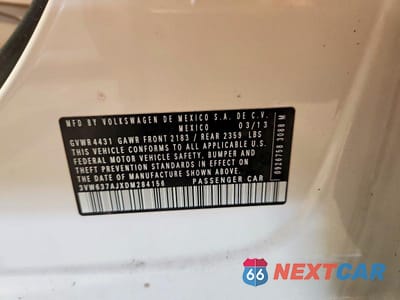 Zdjęcie 12 z 12 samochodu: 2013 VOLKSWAGEN JETTA HYBRID VIN:3VW637AJXDM284156 - miniatura