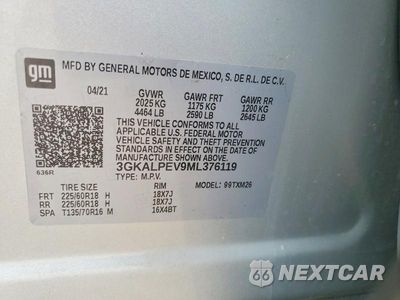 Zdjęcie 14 z 14 samochodu: 2021 GMC TERRAIN SLT VIN:3GKALPEV9ML376119 - miniatura