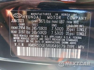 Zdjęcie 14 z 14 samochodu: 2024 HYUNDAI PALISADE LIMITED VIN:KM8R5DGE5RU649179 - miniatura