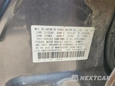 Zdjęcie 12 z 12 samochodu: 2013 HONDA FIT SPORT VIN:JHMGE8H53DC007428 - miniatura