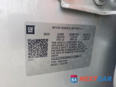 Zdjęcie 13 z 13 samochodu: 2019 CHEVROLET IMPALA LT VIN:1G11Z5S3XKU139913 - miniatura