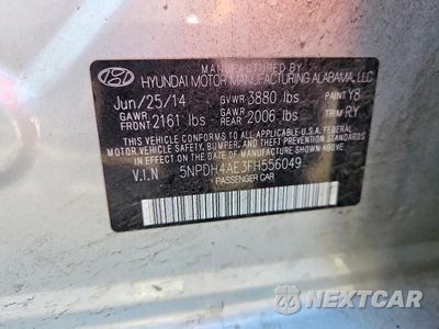 Zdjęcie 12 z 12 samochodu: 2015 HYUNDAI ELANTRA SE VIN:5NPDH4AE3FH556049 - miniatura