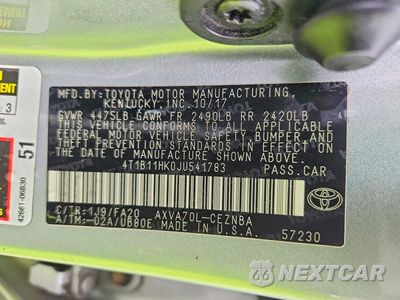Zdjęcie 13 z 13 samochodu: 2018 TOYOTA CAMRY LE VIN:4T1B11HK0JU541783 - miniatura
