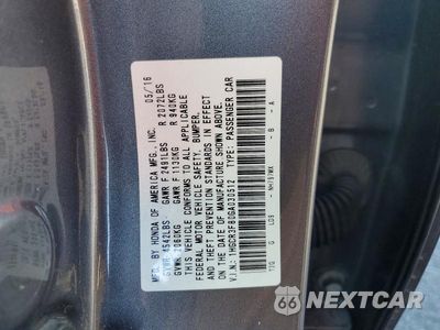 Zdjęcie 12 z 12 samochodu: 2016 HONDA ACCORD EXL VIN:1HGCR3F80GA030512 - miniatura
