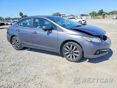 Czwarte zdjęcie samochodu z boku: 2015 HONDA CIVIC EXL VIN:2HGFB2F98FH534973 - miniatura