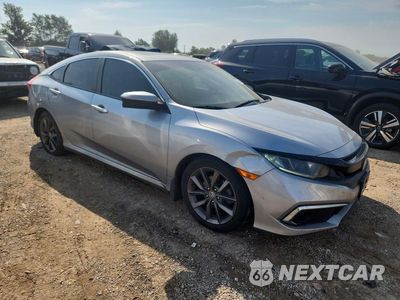 Czwarte zdjęcie samochodu z boku: 2019 HONDA CIVIC EX VIN:19XFC1F34KE005317 - miniatura