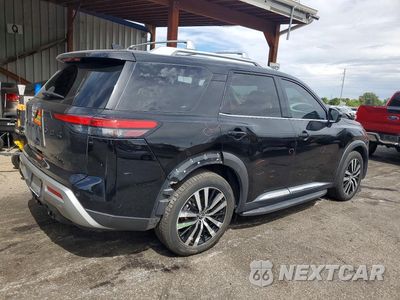 Trzecie zdjęcie samochodu z tyłu: 2023 NISSAN PATHFINDER PLATINUM VIN:5N1DR3DKXPC253030 - miniatura