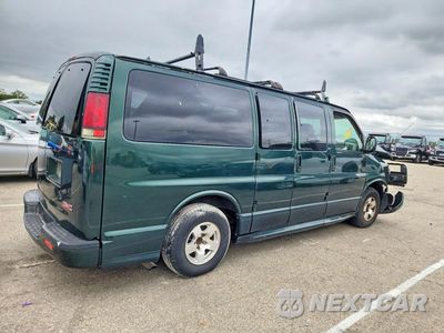 Trzecie zdjęcie samochodu z tyłu: 2002 GMC SAVANA G1500 LUXURY VIN:1GDFG65RX21108103 - miniatura
