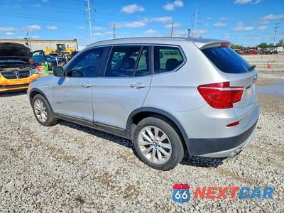 Drugie zdjęcie samochodu z przodu: 2013 BMW X3 XDRIVE28I VIN:5UXWX9C51D0D04513 - miniatura