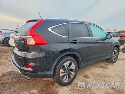 Trzecie zdjęcie samochodu z tyłu: 2015 HONDA CR-V TOURING VIN:5J6RM4H93FL028656 - miniatura