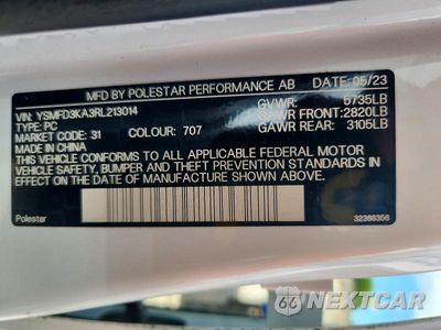Zdjęcie 12 z 12 samochodu: 2024 POLESTAR 2 VIN:YSMFD3KA3RL213014 - miniatura