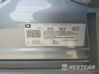 Zdjęcie 13 z 13 samochodu: 2020 CHEVROLET TRAVERSE LT VIN:1GNEVGKWXLJ294790 - miniatura
