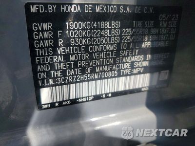 Zdjęcie 13 z 13 samochodu: 2024 HONDA HR-V SPORT VIN:3CZRZ2H55RM700805 - miniatura