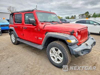 Czwarte zdjęcie samochodu z boku: 2019 JEEP WRANGLER UNLIMITED SPORT VIN:1C4HJXDG6KW538749 - miniatura