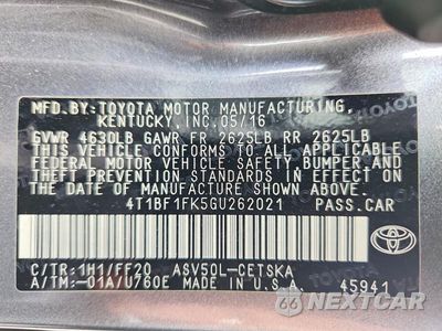 Zdjęcie 12 z 12 samochodu: 2016 TOYOTA CAMRY SE VIN:4T1BF1FK5GU262021 - miniatura