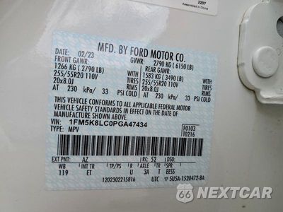 Zdjęcie 13 z 13 samochodu: 2023 FORD EXPLORER KING RANCH VIN:1FM5K8LC0PGA47434 - miniatura