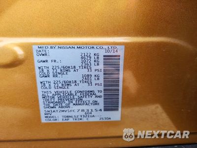Zdjęcie 13 z 13 samochodu: 2015 NISSAN ROGUE SL VIN:5N1AT2MV5FC783154 - miniatura