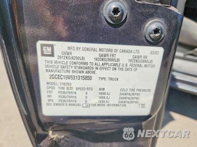 Zdjęcie 12 z 12 samochodu: 2003 CHEVROLET SILVERADO C1500 VIN:2GCEC19V631315850 - miniatura