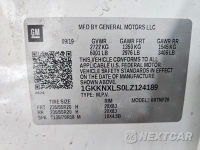 Zdjęcie 14 z 14 samochodu: 2020 GMC ACADIA DENALI VIN:1GKKNXLS0LZ124189 - miniatura