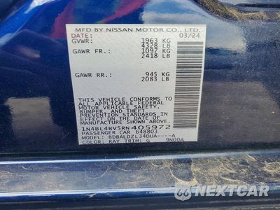 Zdjęcie 12 z 12 samochodu: 2024 NISSAN ALTIMA S VIN:1N4BL4BV5RN405972 - miniatura