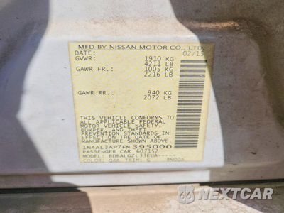 Zdjęcie 12 z 12 samochodu: 2015 NISSAN ALTIMA 2.5 S VIN:1N4AL3AP7FN395000 - miniatura