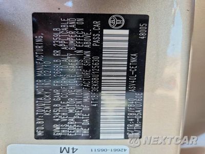 Zdjęcie 12 z 12 samochodu: 2011 TOYOTA CAMRY LE VIN:4T1BF3EK6BU125630 - miniatura