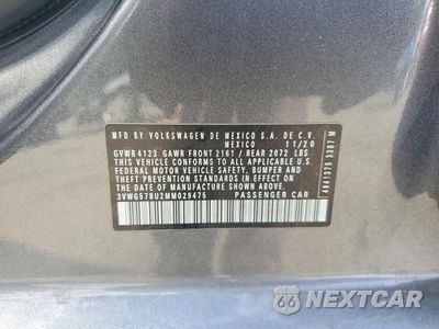 Zdjęcie 12 z 12 samochodu: 2021 VOLKSWAGEN JETTA SEL PREMIUM VIN:3VWG57BU2MM029475 - miniatura