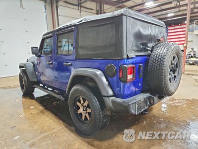 Drugie zdjęcie samochodu z przodu: 2018 JEEP WRANGLER UNLIMITED SPORT VIN:1C4HJXDN6JW201723 - miniatura