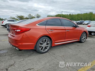 Trzecie zdjęcie samochodu z tyłu: 2015 HYUNDAI SONATA LIMITED 2.0T VIN:5NPE34AB7FH135461 - miniatura