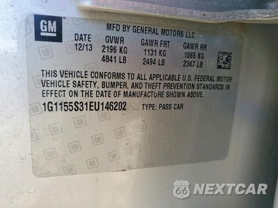 Zdjęcie 13 z 13 samochodu: 2014 CHEVROLET IMPALA LTZ VIN:1G1155S31EU146202 - miniatura