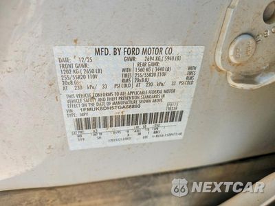 Zdjęcie 13 z 13 samochodu: 2026 FORD EXPLORER ACTIVE VIN:1FMUK8DH5TGA68893 - miniatura