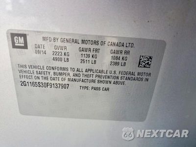Zdjęcie 12 z 12 samochodu: 2015 CHEVROLET IMPALA LTZ VIN:2G1165S30F9137907 - miniatura