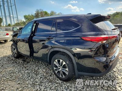 Drugie zdjęcie samochodu z przodu: 2021 TOYOTA HIGHLANDER HYBRID XLE VIN:5TDGBRCH7MS040027 - miniatura