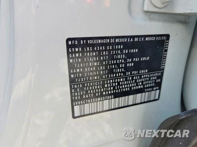 Zdjęcie 25 z 27 samochodu: 2025 VOLKSWAGEN TAOS S VIN:3VV5C7B25SM037003 - miniatura