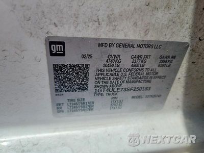 Zdjęcie 12 z 12 samochodu: 2025 GMC SIERRA K2500 HEAVY DUTY VIN:1GT4ULE73SF250183 - miniatura