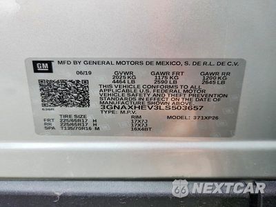 Zdjęcie 14 z 14 samochodu: 2020 CHEVROLET EQUINOX LS VIN:3GNAXHEV3LS503657 - miniatura