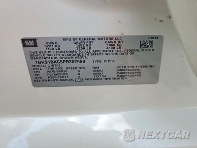 Zdjęcie 14 z 14 samochodu: 2015 GMC YUKON SLT VIN:1GKS1BKC5FR257950 - miniatura