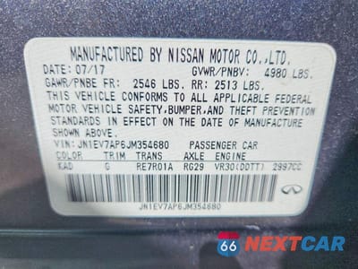 Zdjęcie 12 z 12 samochodu: 2018 INFINITI Q50 3.0T SPORT VIN:JN1EV7AP6JM354680 - miniatura