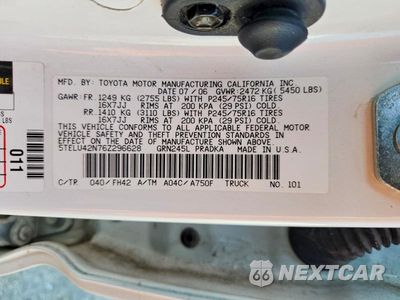 Zdjęcie 13 z 13 samochodu: 2006 TOYOTA TACOMA V6 VIN:5TELU42N76Z296628 - miniatura