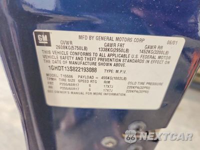 Zdjęcie 14 z 14 samochodu: 2002 OLDSMOBILE BRAVADA VIN:1GHDT13S822193088 - miniatura