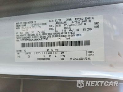 Zdjęcie 14 z 14 samochodu: 2022 FORD TRANSIT 350 DELIVERY VAN VIN:1FTBW3XK0NKA22530 - miniatura