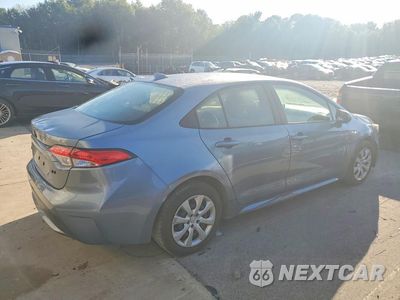 Trzecie zdjęcie samochodu z tyłu: 2022 TOYOTA COROLLA LE VIN:JTDEPMAE7NJ231322 - miniatura