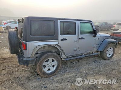 Trzecie zdjęcie samochodu z tyłu: 2018 JEEP WRANGLER UNLIMITED SPORT VIN:1C4BJWDG0JL842630 - miniatura