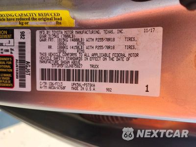 Zdjęcie 12 z 12 samochodu: 2018 TOYOTA TUNDRA CREWMAX SR5 VIN:5TFDM5F12JX075827 - miniatura